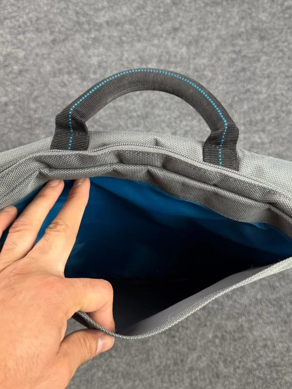 Salesforce Unisex Gray Orange Messenger Laptop Bag Tech Promo Flaw